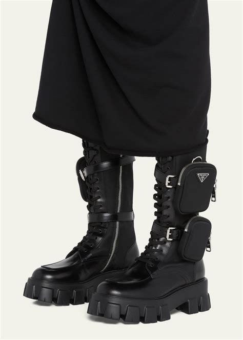 monolith firmate prada|prada monolith boots men's.